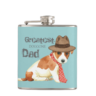 Russell Terrier Dad Hip Flask