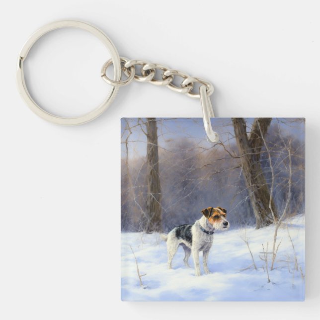 Russell Terrier Laisser neiger Noël (Devant)