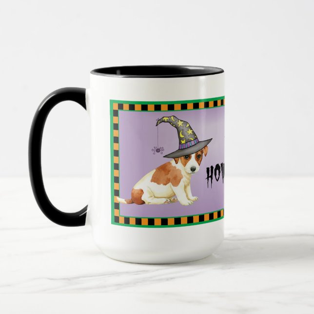 Russell Terrier Witch Mug (Gauche)