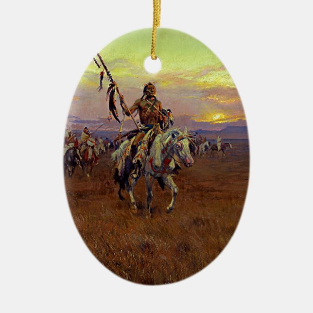 Russell The Medicine Man Ceramic Ornament (Front)