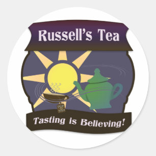 Russell's Tea Classic Round Sticker