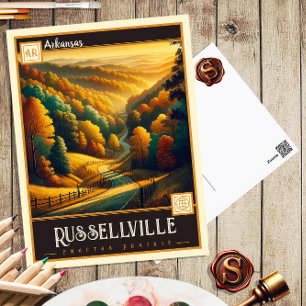 Russellville, Arkansas Carte postale Vintage