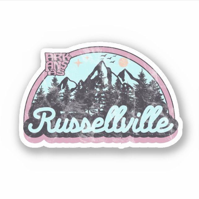 Russellville, Arkansas  Sticker (Front)
