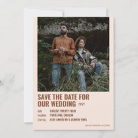 Russet & Almond Pink Hipster Movie Poster Photo