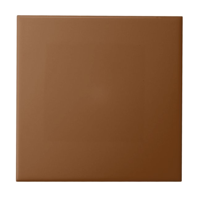 Russet Brown Solid Color Tile (Front)