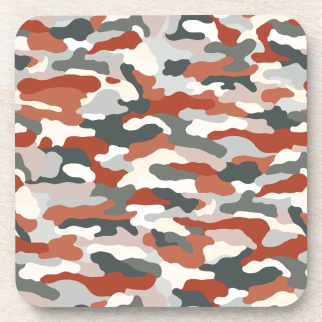 Russet Camouflage Coaster (Front)