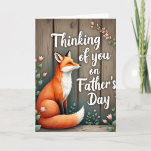 Russet Fox Fathers Day Card