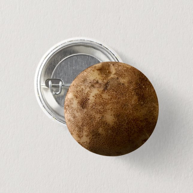 Russet Potato Close-up Photo Pin (Front & Back)