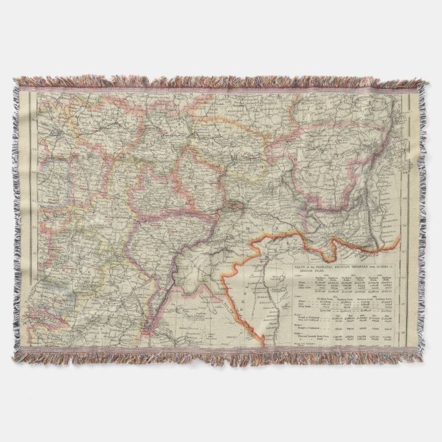 Russia 10 throw blanket (Front)