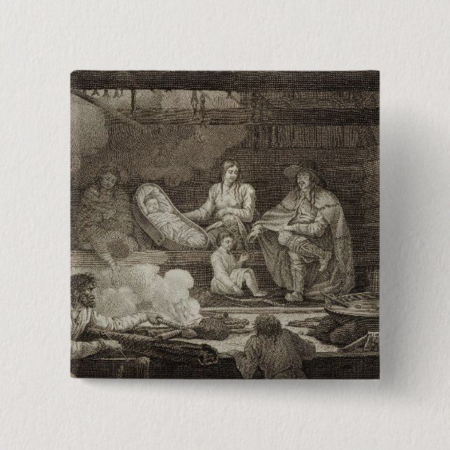 Russia 14 2 inch square button (Front)