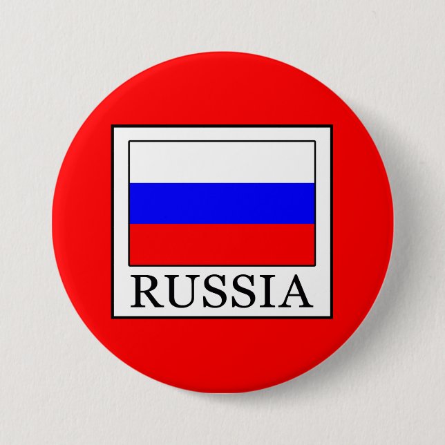Russia 3 Inch Round Button (Front)