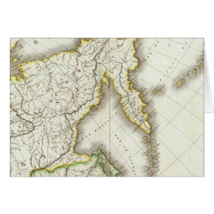Russia and Asia Engraved Map