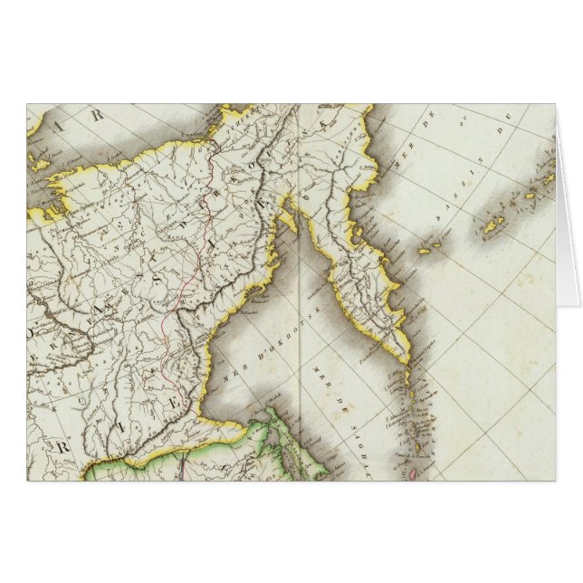 Russia and Asia Engraved Map (Front Horizontal)