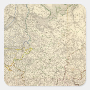 Russia and Europe 5 Square Sticker