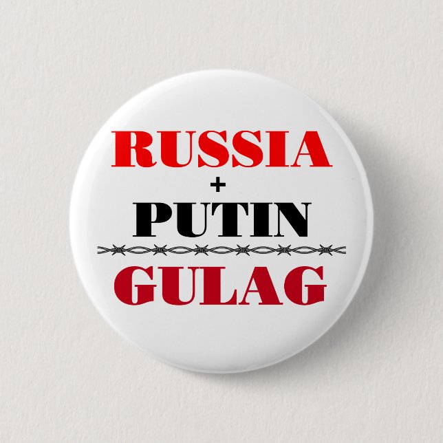 Russia and Putin 2 Inch Round Button (Front)