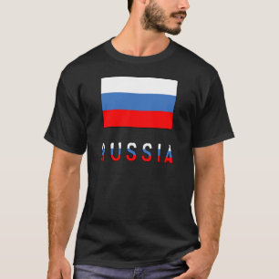 Russia and Russian Flag T-Shirt