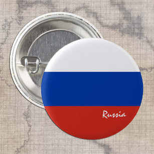 Russia button, patriotic Russian Flag fashion 1 Inch Round Button