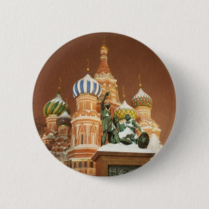 Russia Cathedral 2 Inch Round Button