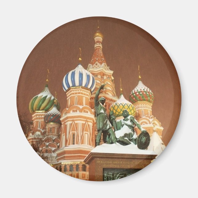 Russia Cathedral Magnet (Front)
