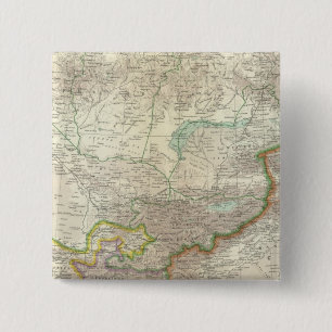 Russia, China, Asia 2 Inch Square Button