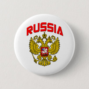 Russia Crest 2 Inch Round Button