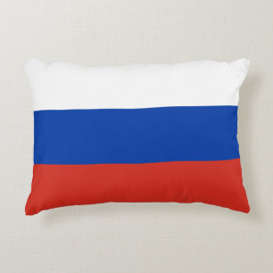 Russia flag accent pillow