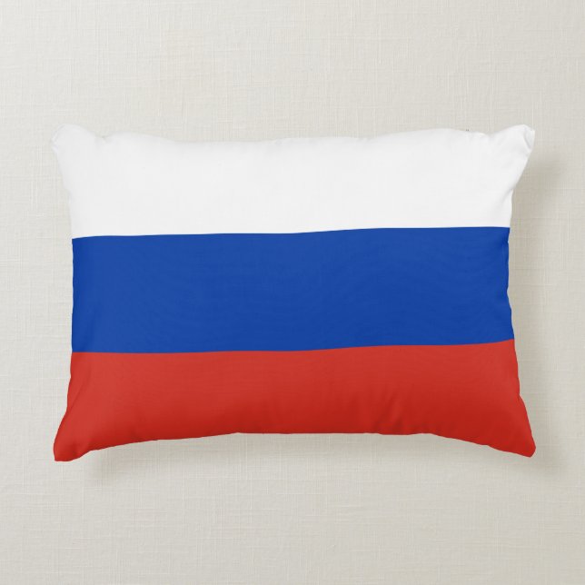 Russia flag accent pillow (Front)