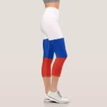 Russia Flag Capri Leggings<br><div class="desc">Patriotic flag of Russia.</div>
