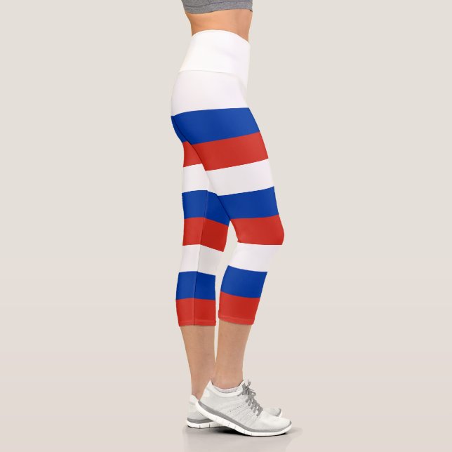 Russia Flag Capri Leggings (Right)