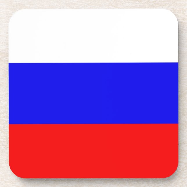 Russia flag coaster (Front)