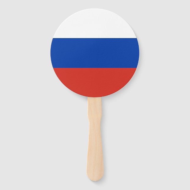 Russia Flag Hand Fan (Front)
