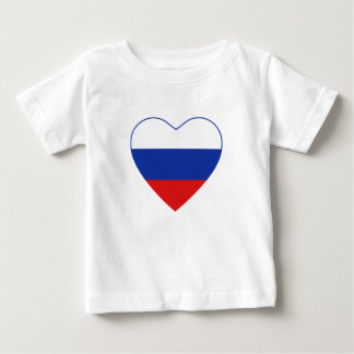 Russia Flag Heart T-Shirt