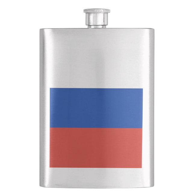 Russia flag hip flask (Front)