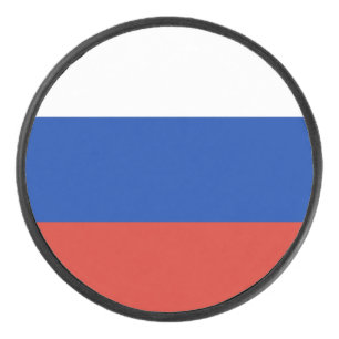 Russia Flag Hockey Puck