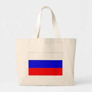 Russia Flag Large Tote Bag