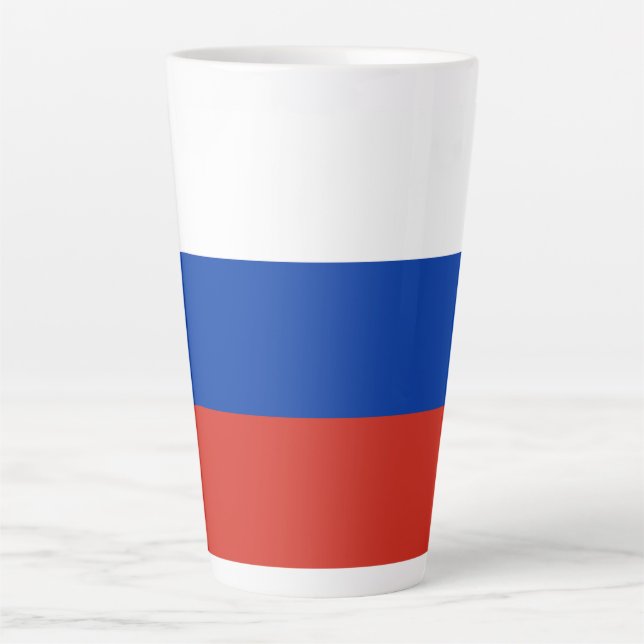 Russia flag latte mug (Front)