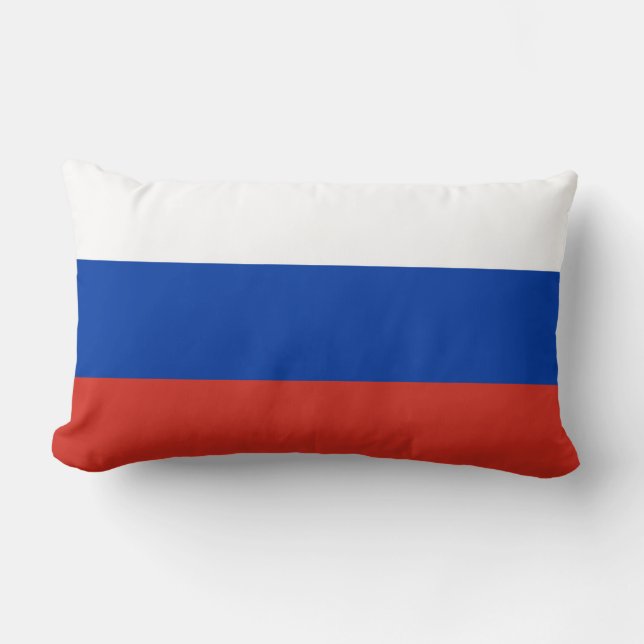 Russia Flag Lumbar Pillow (Front)