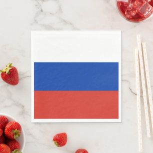 Russia flag napkin