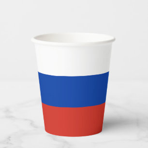 Russia Flag Paper Cups