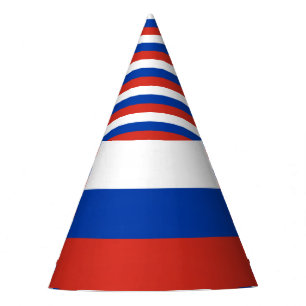 Russia flag party hat