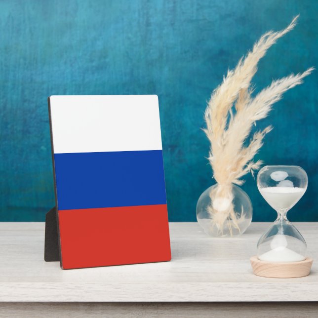 Russia flag plaque (Side)