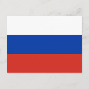 Russia Flag Postcard