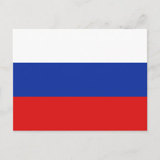 Russia Flag Postcard