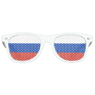 Russia flag retro sunglasses
