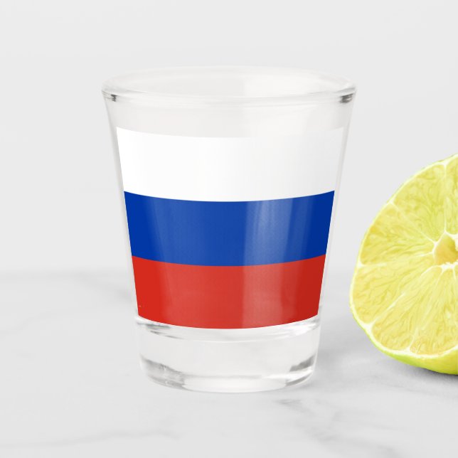 Russia Flag Shot Glass (Front)