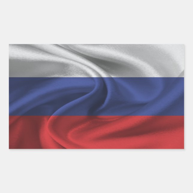 Russia Flag Sticker (Front)