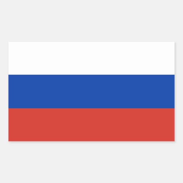 Russia Flag Sticker (Front)