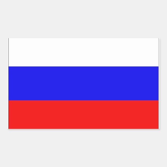 Russia Flag Sticker (Front)