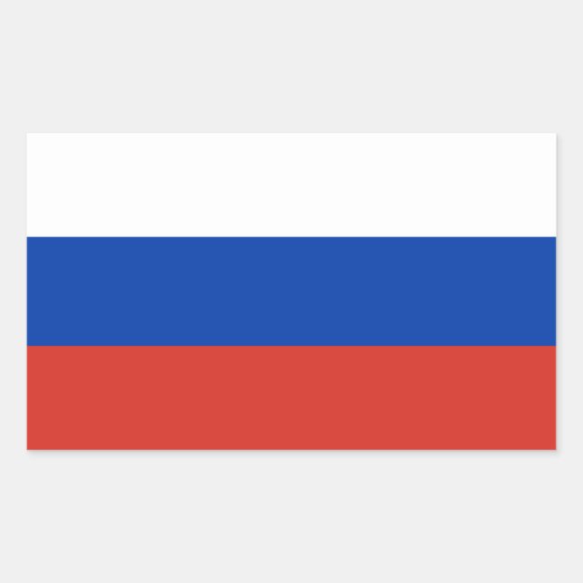 Russia Flag Sticker (Front)