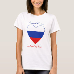Russia Flag Sweetheart T-Shirt